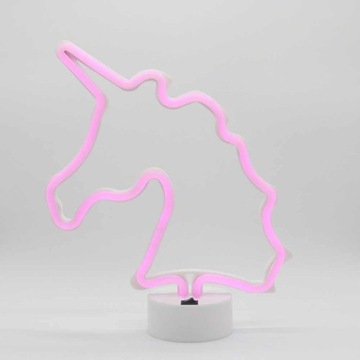 3D LED NEON UNICORN Ночник Единорог USB