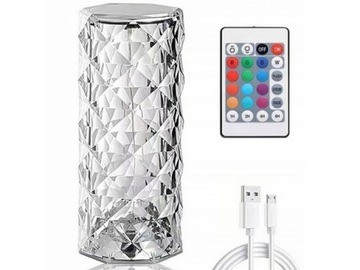 СВЕТОДИОДНАЯ ХРУСТАЛЬНАЯ ЛАМПА DIAMOND ROSE TOUCH