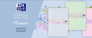 Блокнот А4 в сетку Oxford FLOWERS 60 листов 1 шт.