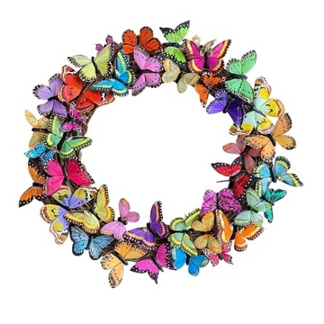 Rekwizyty Lato Znak Rama Wieniec Motyl