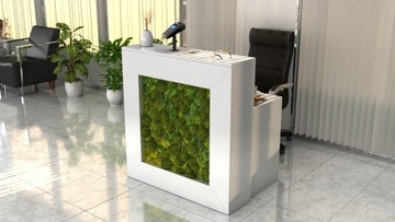 Рецепционная стойка R185 ресепшн 100см мох хроботек