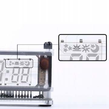 NIXIE ЧАСЫ ТРУБКА VFD БОЛЬШОЙ ДИСПЛЕЙ USB WIFI B