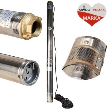 POMPA GŁĘBINOWA 3.5 SDM 3/23 DO WODY STUDNI 105L/MIN ANTYPIASKOWA COVERA