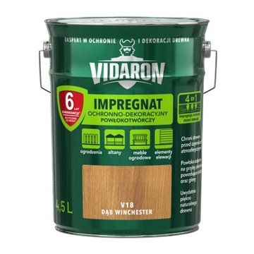 Impregnat do drewna VIDARON 4,5L Dąb Winchester