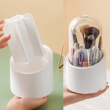 Вращающийся на 360 градусов органайзер для кистей для макияжа Ведро для макияжа