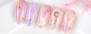 ТРАНСФЕРНАЯ ФОЛЬГА ДЛЯ УКРАШЕНИЯ НОГТЕЙ ГИБРИДНЫЙ РОЗОВЫЙ МРАМОР