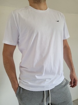 t-shirt Hollister Abercrombie koszulka M biały