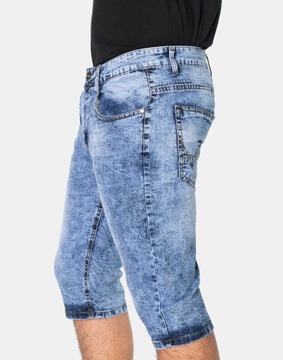 Krótkie Spodnie Spodenki Szorty Jeans Męskie Jeansowe Lato D102 r 31