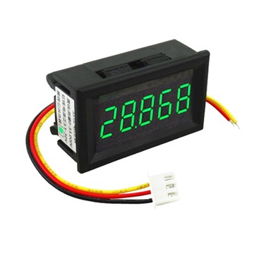 Mini 5 cyfrowy woltomierz panelowy LED, zakres
