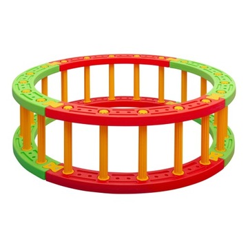 Roundy Plac zabaw - 2 elementy |Bujak dla dzieci plastikowy|Ogrodzenie