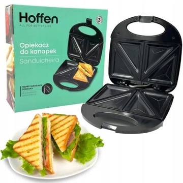 Opiekacz Hoffen SM-3160 czarny 750 W