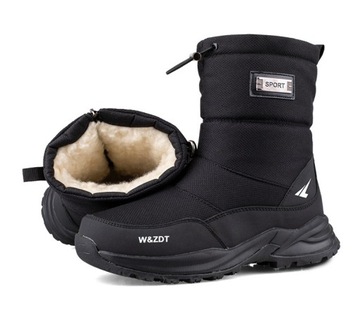 BUTY ZIMOWE ŚNIEGOWCE CIEPŁE KOZAKI WYSOKIE 39-45