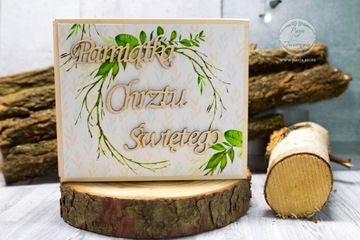 Сувенирная коробочка на крещение Ангела-Хранителя