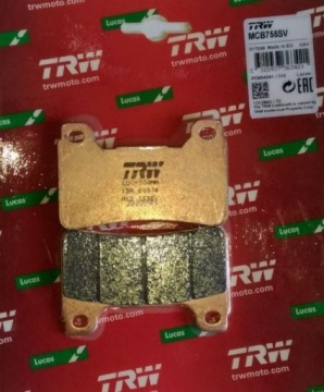 Комплект тормозных колодок TRW, дисковый тормоз MCB755SV