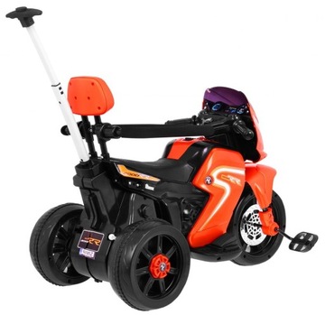 Оранжевый мотоцикл с коляской