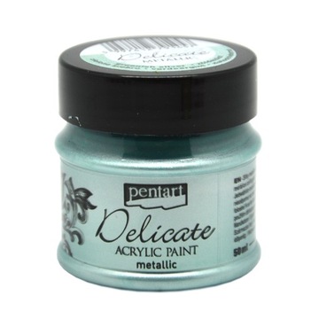 Farba Delicate Metaliczna Zielone Srebro 50 ml