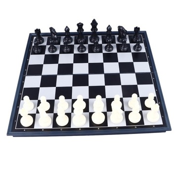 Набор магнитных шахмат 3 в 1, портативная складная пластиковая шахматная доска в