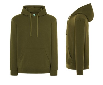 Bluza dresowa męska Z KAPTUREM kangurka JHK SWRA KNG khaki KH r. XL