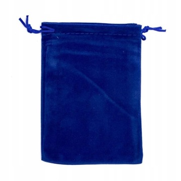 Aksamitna torebka prezentowa - Niebieska S