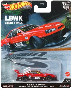 HOT WHEELS NISSAN SKYLINE LB-ER34 SILHOUETTE MOUNTIAN DRIFTERS 4/5 PREMIUM