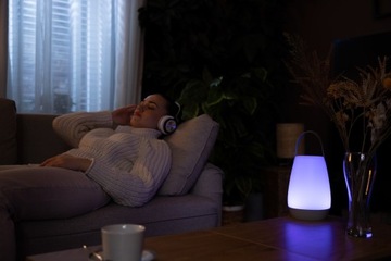 RGB-лампа, портативный светодиодный садовый фонарь, пульт дистанционного управления.