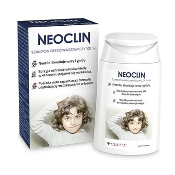 NEOCLIN Szampon Przeciw Wszawicy Wszy Gnidy 100ml