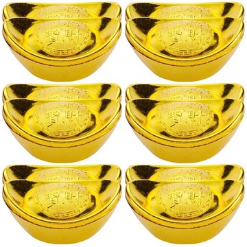Декор для дома Китайские миски Yuanbao 12 шт.