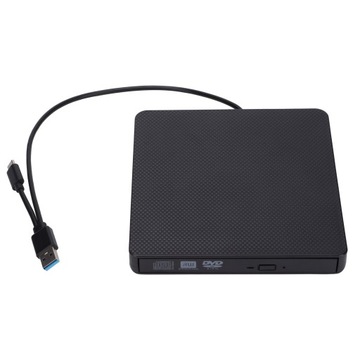 Napęd DVD zewnętrzny USB Type-C Plug and Play z szybkim transferem 5GB/s