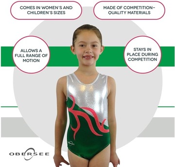 E9241 Костюм гимнастический для девочек Obersee 3-4 л