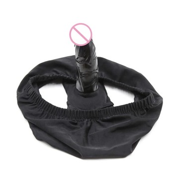 CamaTech skórzane podwójne Dildo majtki Strapon