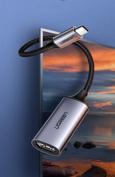 Адаптер Ugreen USB-C — HDMI 4K 60 Гц, серый