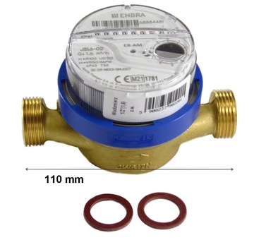 ВОДОСЧЕТЧИК 1/2 1.6 ENBRA APATOR НОВЫЙ SMART + ПРОКЛАДКА 2023 год
