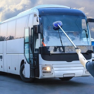 ТЕЛЕСКОПИЧЕСКАЯ ЩЕТКА ДЛЯ МЫТЬЯ АВТОМОБИЛЕЙ АВТОБУСОВ МЯГКАЯ ШВАБРА 160см