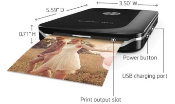 ПОРТАТИВНЫЙ ФОТОПРИНТЕР HP SPROCKET PLUS 2FR86A INSTAX ФОТО ПЕЧАТЬ