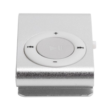 ODTWARZACZ MINIMP3 BACKCLIP SREBRNY