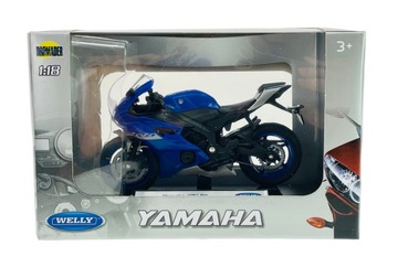 WELLY YAMAHA YZF-R6 1:18 Новая модель мотоцикла из металла