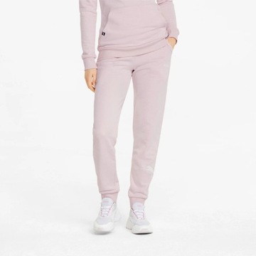 Spodnie damskie Puma Power Graphic Pants różowe