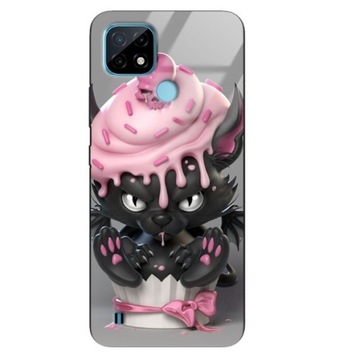 Etui GLASS do REALME C21 Case Szalone Różne Wzory
