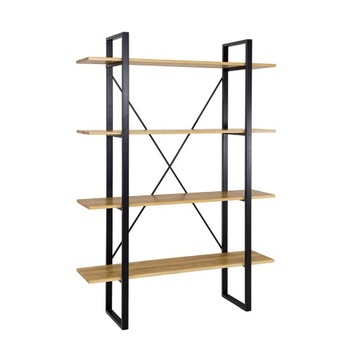 Regał na książki metalowy drewniany LOFT