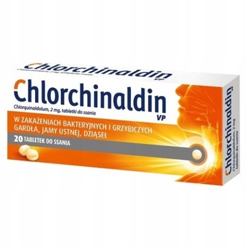 CHLOROCHINALDIN VP lek na gardło 20 tabl d/ssania