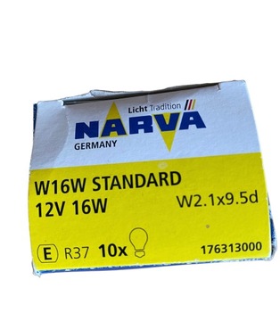 Żarówka samochodowa Narva W16W 12v 16 W