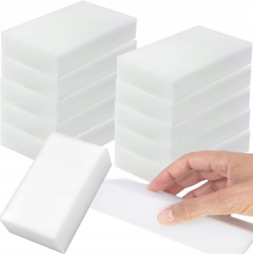 10x ВОЛШЕБНАЯ ГУБКА ДЛЯ ОЧИСТКИ ПЯТЕН УДАЛЯЕТ ПЯТЬ без химикатов, стены, дерево