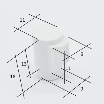 ЗАГЛУШКА ВЕРХНЕЙ КРЫШКИ НИЖНЕЙ ОКОННОЙ ПЕТЛИ