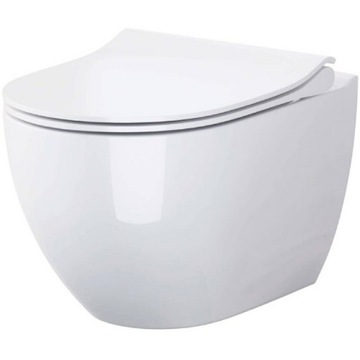 Miska WC podwieszana RIMLESS 3/5l + TWARDA DESKA