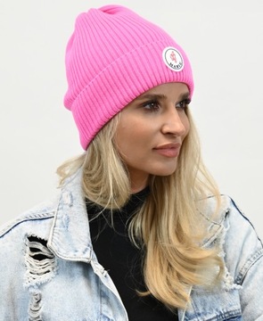 Модная женская осенняя шапка Neon Pink n1