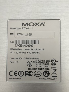 Преобразователь WLAN LAN Ethernet-WiFi MOXA AWK-1121-EU