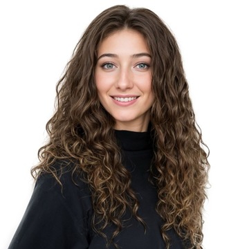 Европейский натуральный вьющийся коричневый парик с натуральными кудрями FLF 45 см