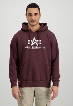 Mikina Alpha Industries Basic Hoody deep maroon XL