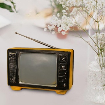 retro realistyczny telewizor retro realistyczny model telewizora Żółty
