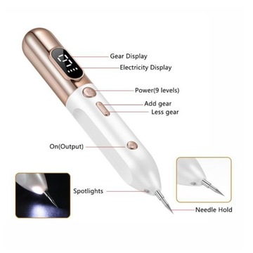 Портативный портативный компьютер с веснушками, бородавками, темными пятнами